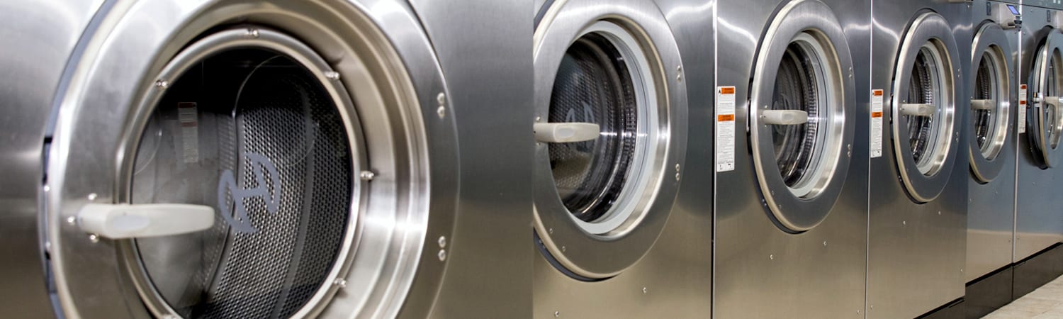 Q4-4 close up row of washing machines