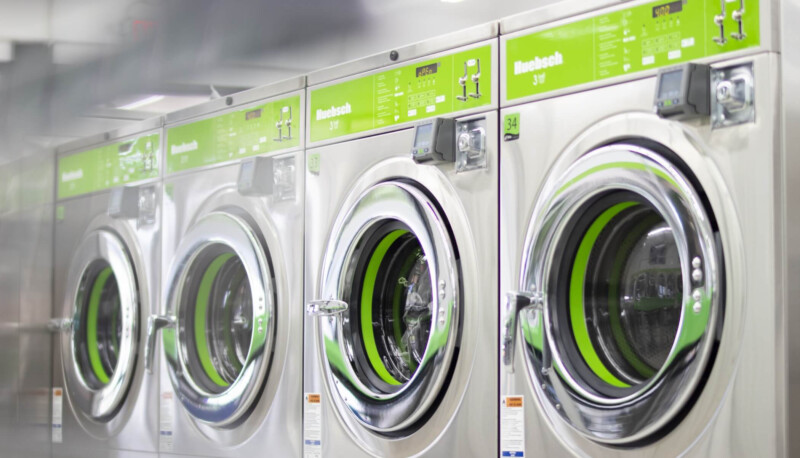 row of Galaxy Touch washing machines