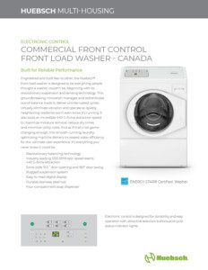 electronic front load washer sheet 1