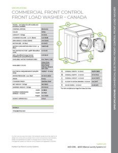 electronic front load washer sheet 2