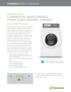 electronic front load washer page 1