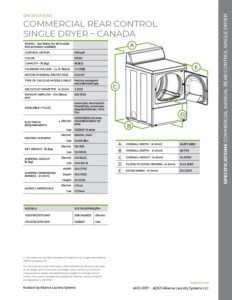 manual dryer spec sheet page 2