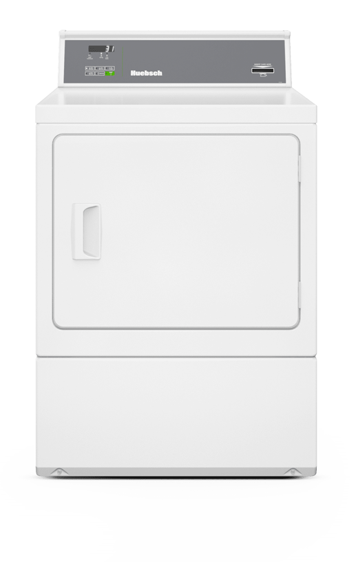 front view of a rear controlled dryer