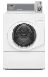 front view of a rear controlled front load washer