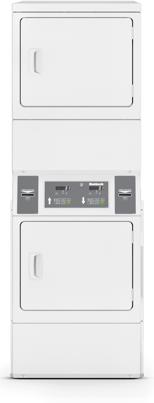 front view of a stacked dryer