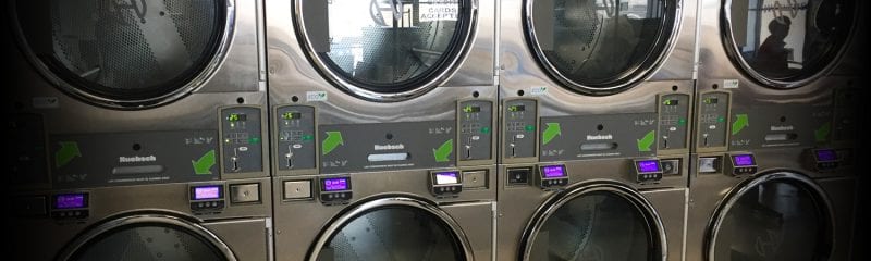 row of dryers
