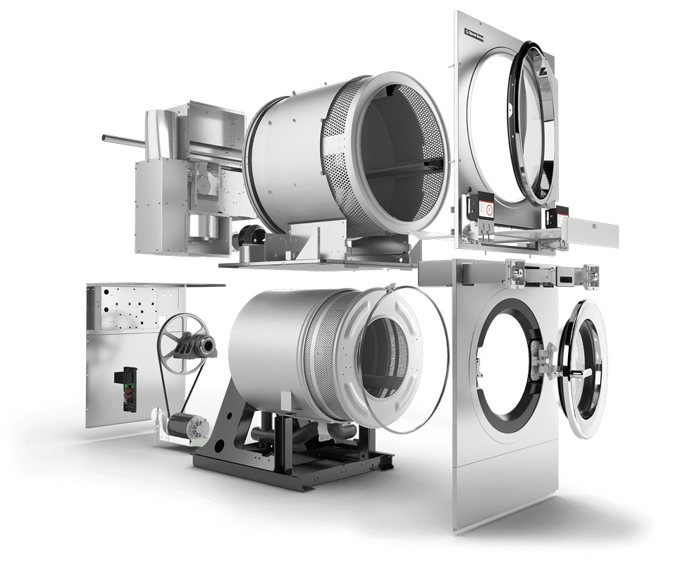 exploded view of washing machine